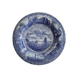 Antique Staffordshire Souvenir Plate – San Francisco by Rowland & Marsellus Mint